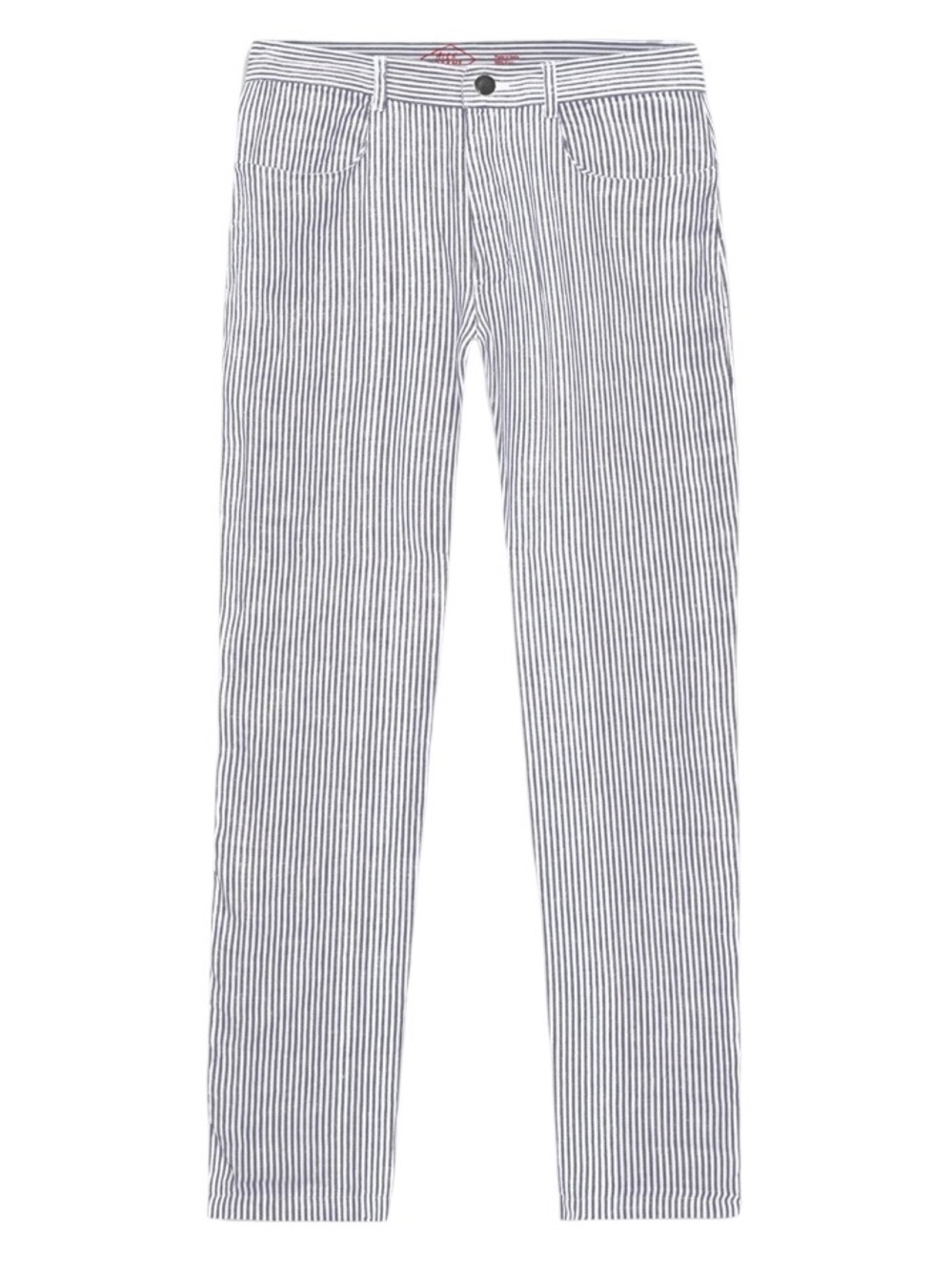 Alex Crane Cham Pants Lines NWT Size 33 Lightweight Linen Stripe Pant